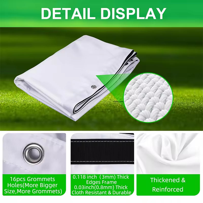 Pro Golf Simulation Curtain – Equipped with Probe & Safety Hook for Indoor/Outdoor Training