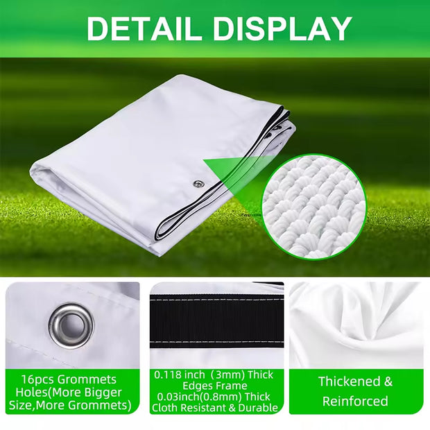 Pro Golf Simulation Curtain – Equipped with Probe & Safety Hook for Indoor/Outdoor Training