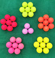 Matte Colored 3 Pieces Long Distance Surlyn Tournaments Golf Balls for Indoor Outdoor Competition Training