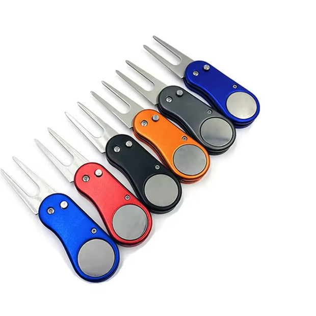 Fashionable Stainless Steel Golf Divot Tool – Premium Metal Green Repair Fork for Golf Course