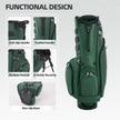 Golf Club Stand Bag - Durable Foldable, Large Capacity, Waterproof, with 4 Dividers & 7 Pockets