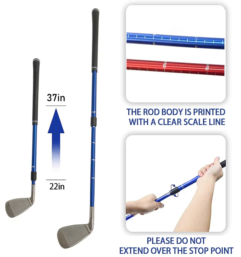 OEM High Quality Custom Logo Grip Retractable Putters Adjustable Kids Club Golf Practice Putters Golf Iron Clubs