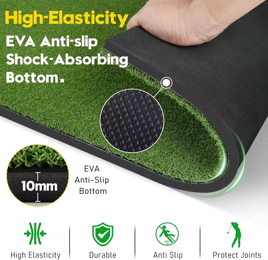 Dual-Turf Golf Mat,Golf Hitting Mats Practice Outdoor Indoor Golf Training Swing Chipping Mat