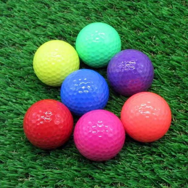 High-Quality Colorful Crystal 3 Pieces Long Distance Urethane Tournament Golf Balls for Indoor Outdoor Competition