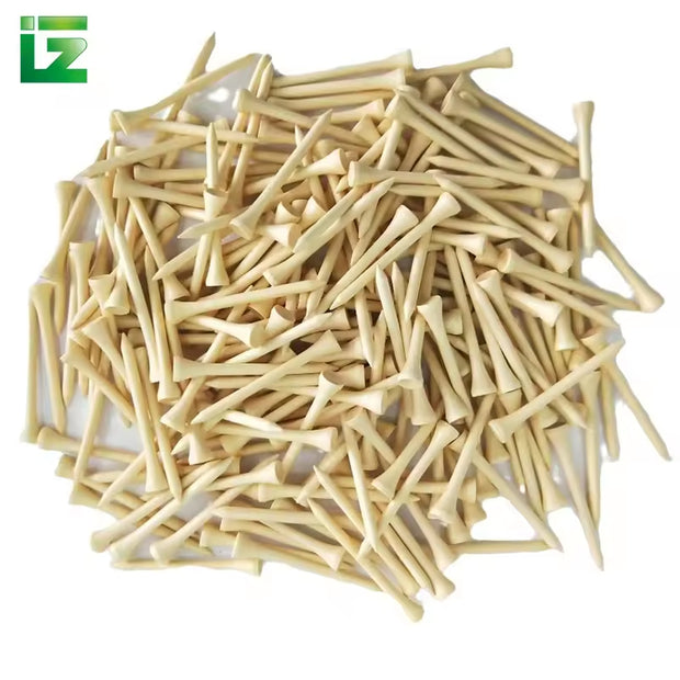 Environmental protection Golf Bamboo Tee, Mini High-quality Golf Tee Custom Logo Natural Bamboo Golf Tee