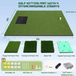 Ultimate Golf Mat-5x4ft Large Golf Hitting Mat for Indoor & Outdoor Use, Thickened Design with Interchangeable Mats