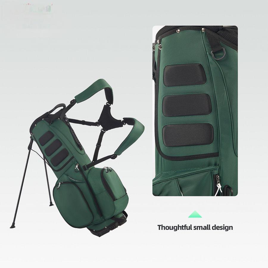 Golf Club Stand Bag - Durable Foldable, Large Capacity, Waterproof, with 4 Dividers & 7 Pockets