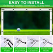 Pro Golf Simulation Curtain – Equipped with Probe & Safety Hook for Indoor/Outdoor Training