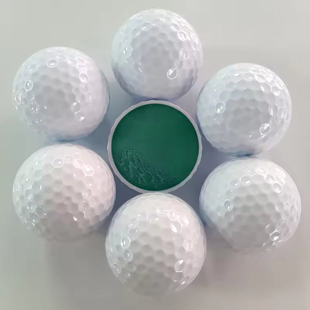 Colorful Top Quality Durable 2 Pieces Long Distance Urethane Practice Golf Balls for Indoor Outdoor Training
