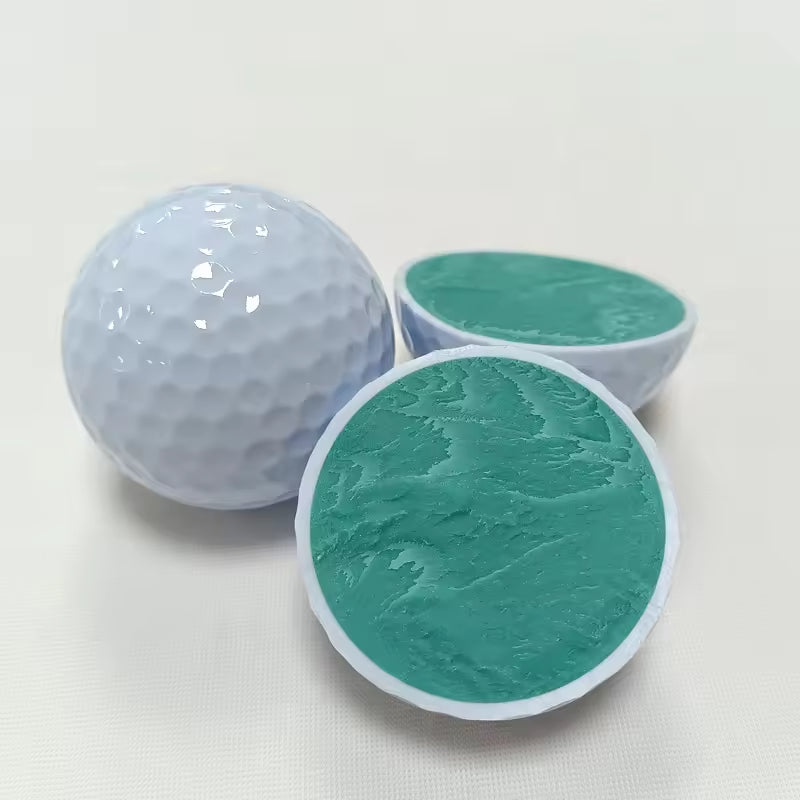 Colorful Top Quality Durable 2 Pieces Long Distance Urethane Practice Golf Balls for Indoor Outdoor Training