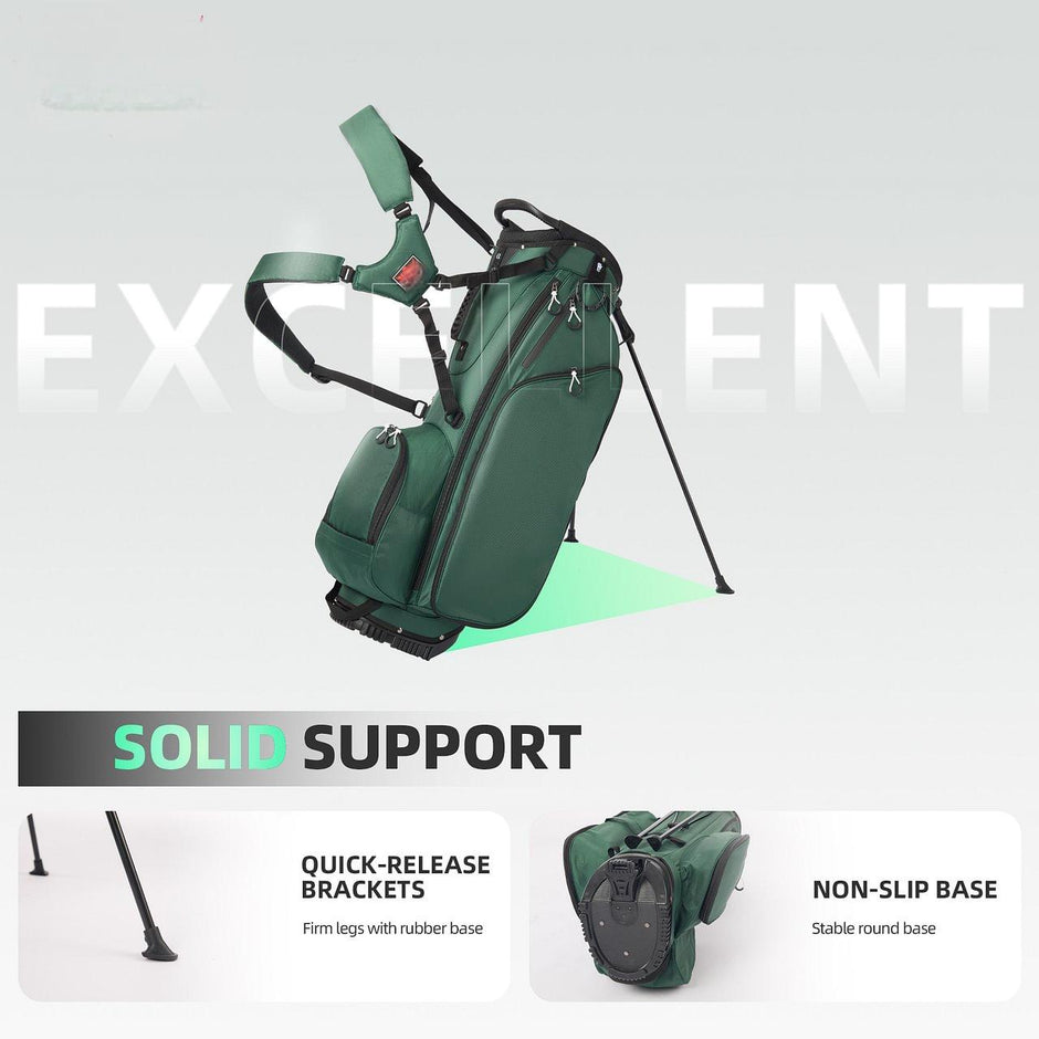 Golf Club Stand Bag - Durable Foldable, Large Capacity, Waterproof, with 4 Dividers & 7 Pockets