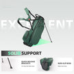 Golf Club Stand Bag - Durable Foldable, Large Capacity, Waterproof, with 4 Dividers & 7 Pockets