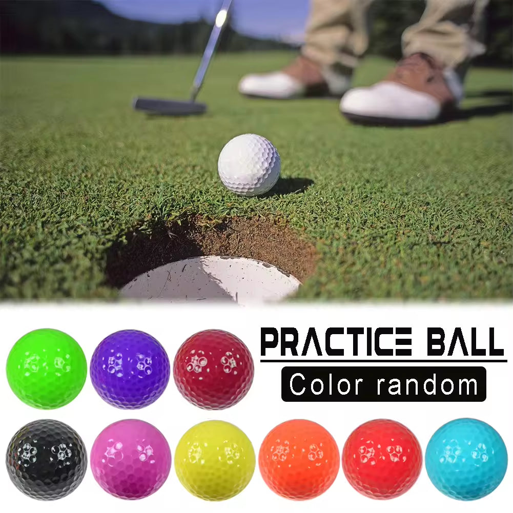Colorful Top Quality Durable 2 Pieces Long Distance Urethane Practice Golf Balls for Indoor Outdoor Training