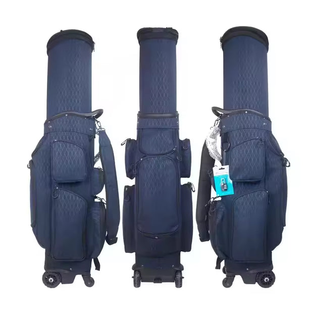 Durable Nylon Expandable Golf Travel Bag - Portable with Wheels & Multi-Functional Waterproof Design