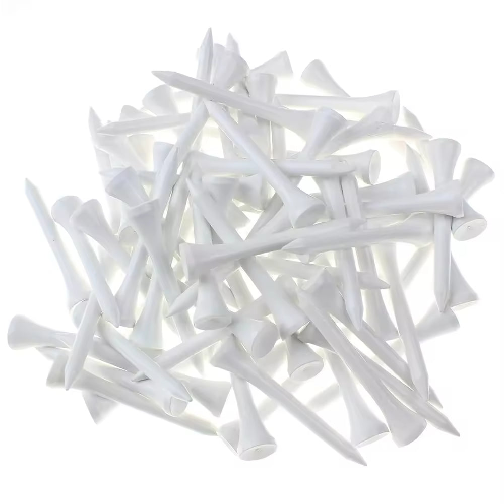Wood Golf Tees High Quality 42mm 54mm 70mm 83mm Golf Tees(White)