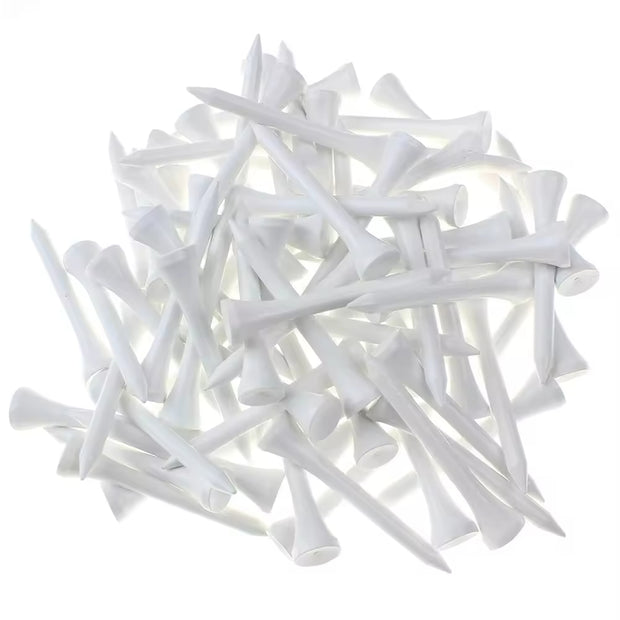 Wood Golf Tees High Quality 42mm 54mm 70mm 83mm Golf Tees(White)