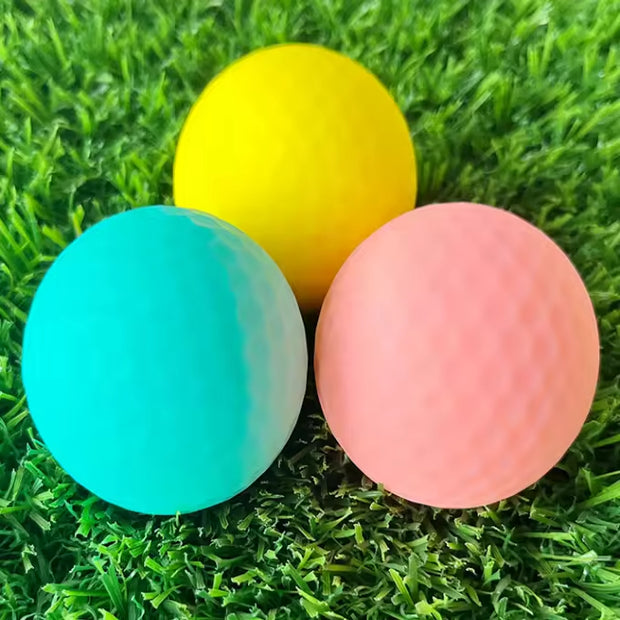 Matte Colored 3 Pieces Long Distance Surlyn Tournaments Golf Balls for Indoor Outdoor Competition Training