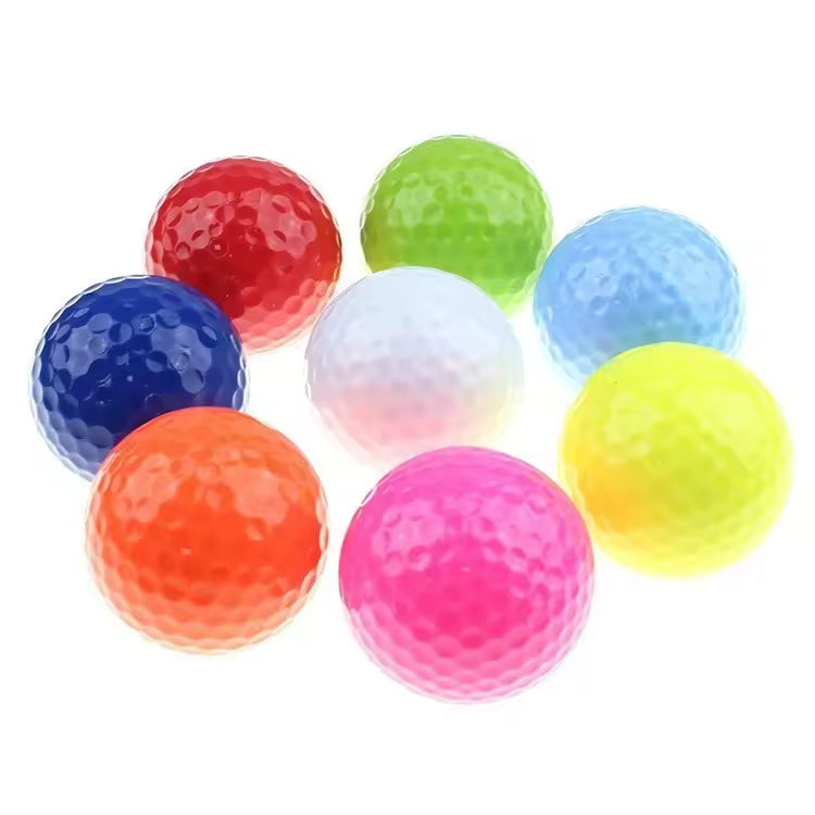 High-Quality Colorful Crystal 3 Pieces Long Distance Urethane Tournament Golf Balls for Indoor Outdoor Competition