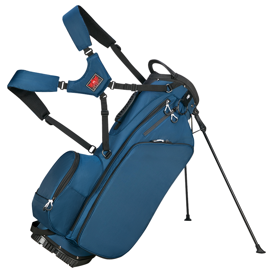 Golf Club Stand Bag - Durable Foldable, Large Capacity, Waterproof, with 4 Dividers & 7 Pockets