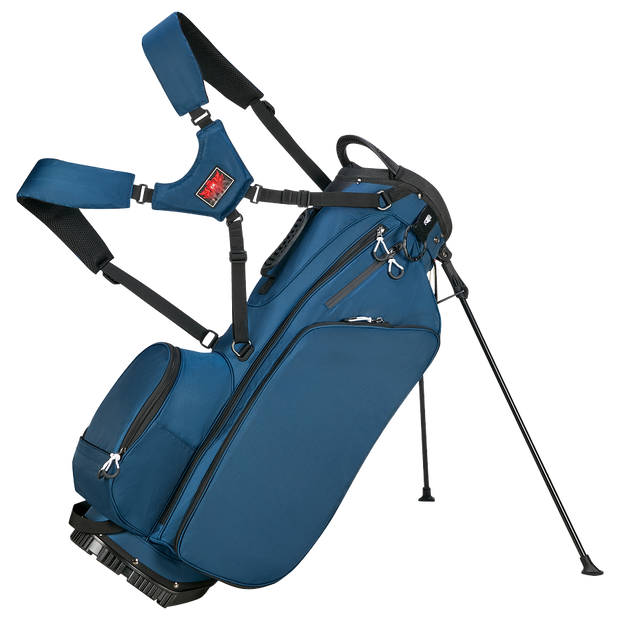 Golf Club Stand Bag - Durable Foldable, Large Capacity, Waterproof, with 4 Dividers & 7 Pockets