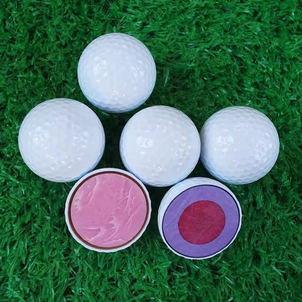 Colorful Top Quality Durable 3 Pieces Long Distance Surlyn Practice Golf Balls for Indoor Outdoor Training