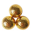 High Quality Gold and Silver 2 Pieces Urethane Plated Color Practice Golf Balls for Promotional Gifts