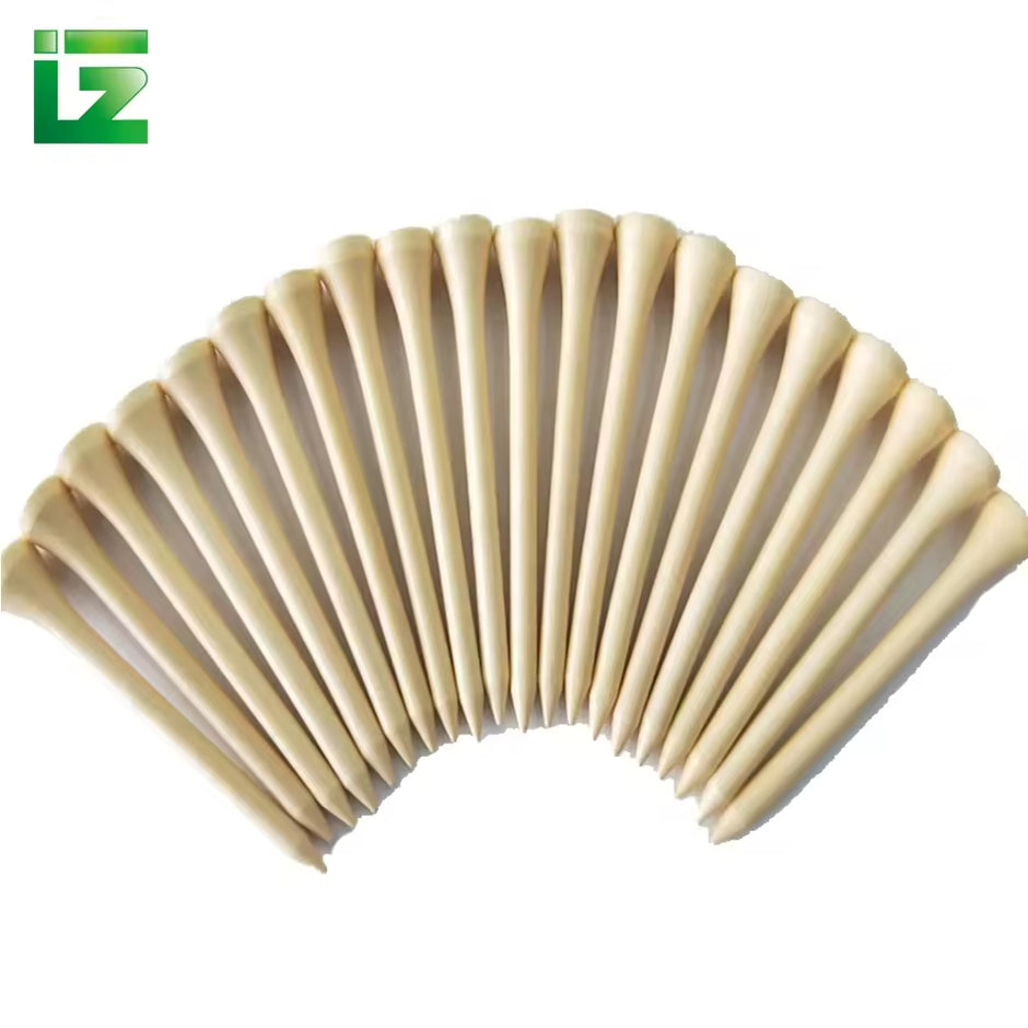Environmental protection Golf Bamboo Tee, Mini High-quality Golf Tee Custom Logo Natural Bamboo Golf Tee