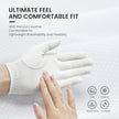 FINGER Women’s Leather Golf Glove (1 Pack) - With Ball Marker, Extra Grip, Left/Right Hand Options (S/M/L)