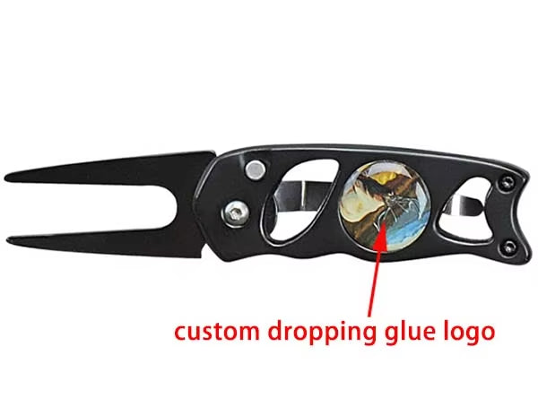 Newly Fashioned Stainless Steel Golf Divot Tool – High-Quality Metal Fork for Green Repair(Black)