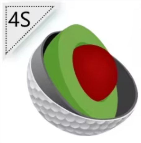 High Quality 4 Pieces Long Distance Durable Surlyn Tournament Golf Balls for Outdoor Competition