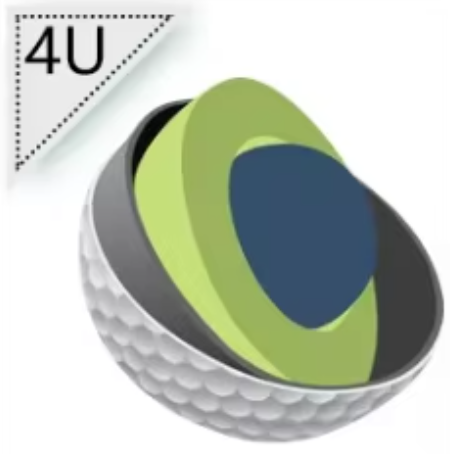 High Quality 4 Pieces Long Distance Durable Urethane Tournament Golf Balls for Outdoor Competition