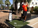 Hitting Mat Range for Golf Putting Green Practice and Training