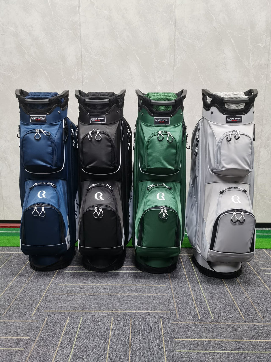 Golf Club Stand Bag, Durable Foldable Large Capacity Waterproof with 14 Dividers 6 Pockets