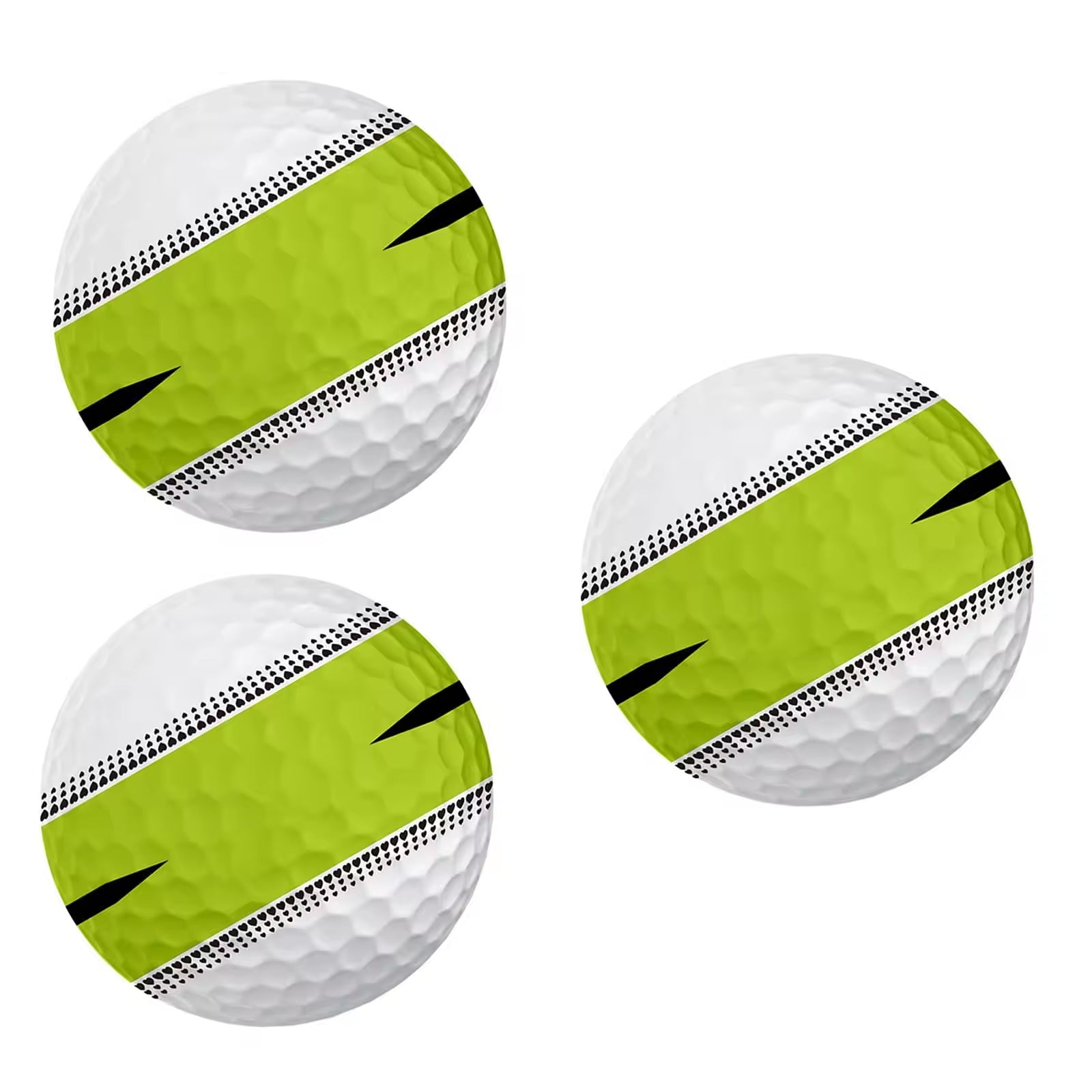 360° Three-Line Alignment 3 Layers Long Distance Surlyn Tournaments Golf Balls for Indoor Outdoor