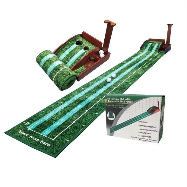 Best-Selling Mini Golf Putting Green – Automatic Ball Return for Indoor Training