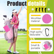 Premium Microfiber Golf Towel – Super Absorbent & Reusable for On-Course Club/Ball Cleaning
