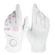 FINGER Women’s Leather Golf Glove (1 Pack) - With Ball Marker, Extra Grip, Left/Right Hand Options (S/M/L)