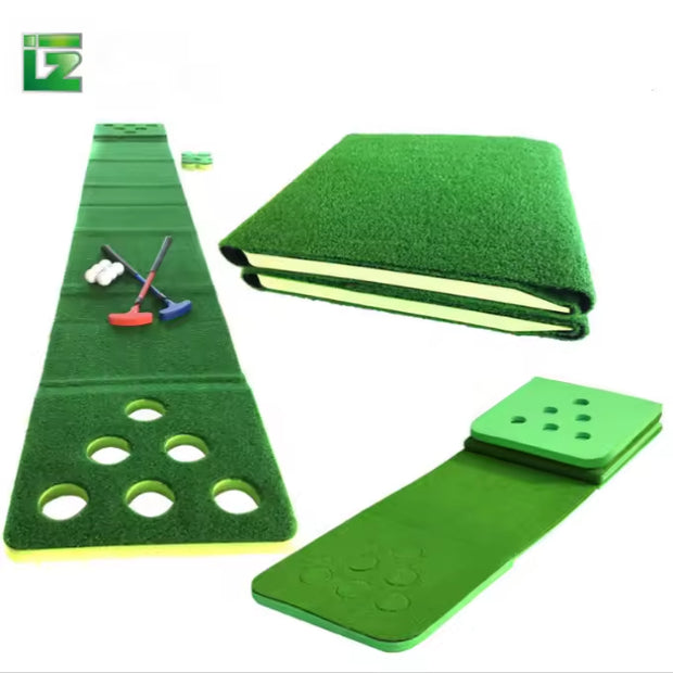Mini Backyard Golf Green Mat – Indoor/Outdoor Training Turf for Short Game Practice