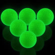 Two Pieces Colorful Long Distance Bright Glow Luminous Surlyn Practice Golf Balls for Outdoor Night Sports