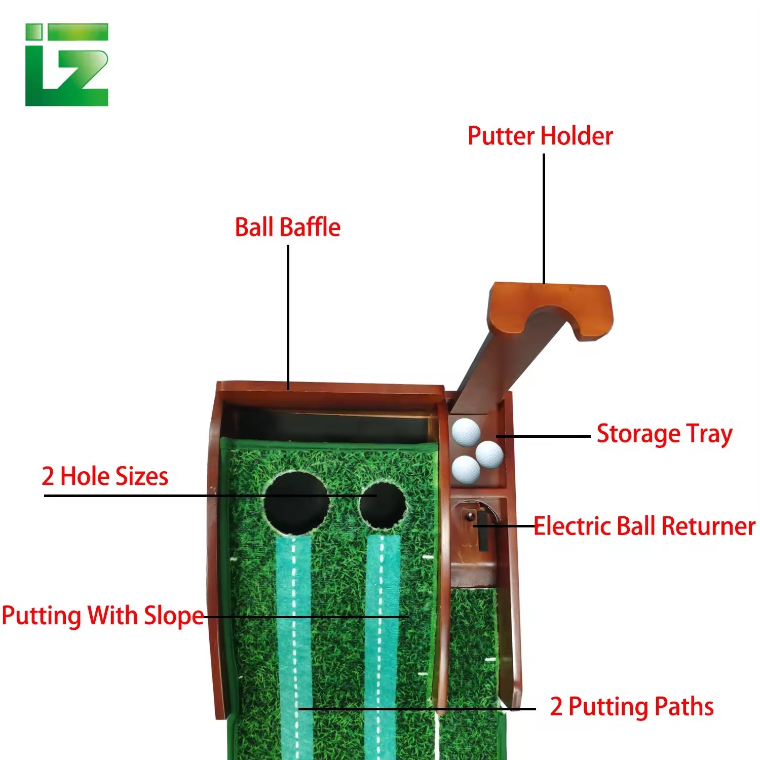 Best-Selling Mini Golf Putting Green – Automatic Ball Return for Indoor Training