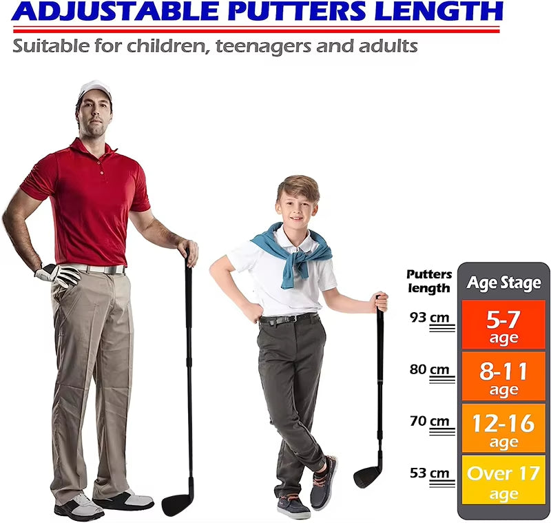 Golf Putter Practice Clubs Hot Selling Beginner's Set for Children Right Handed Wood Plastic Clubs Rubber Grip