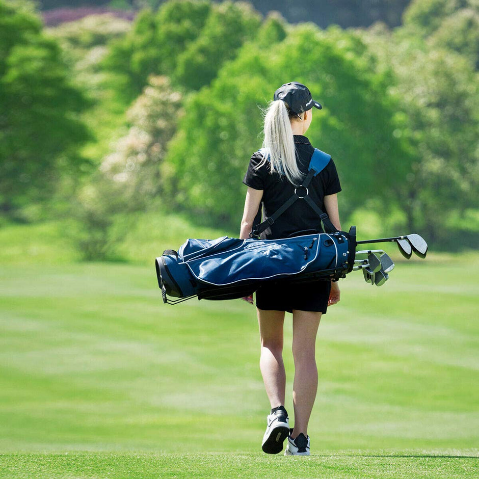 Lightweight Golf Stand Bag - 4-Way Dividers for Organized Clubs + 4 Pockets for Extra Storage