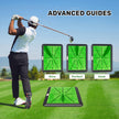 3 Replaceable Golf Training Mats with No-Slip Heavy Duty Rubber Base, Golf Hitting Mats and Golf Practice Mat with Instant Swing Path Feedback
