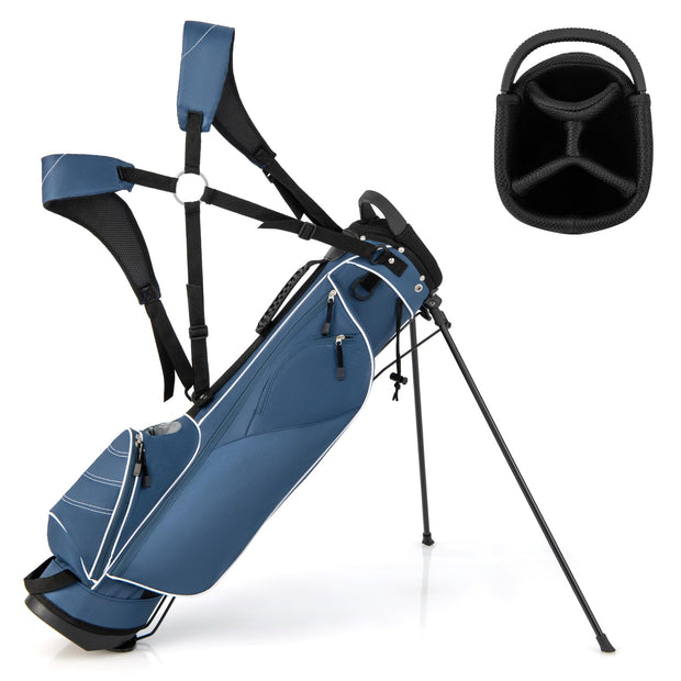 Lightweight Golf Stand Bag - 4-Way Dividers for Organized Clubs + 4 Pockets for Extra Storage