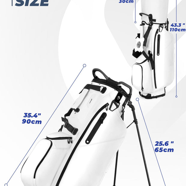 7-Way Full-Length Dividers Golf Bag, 900D Weather-Resistant Fabric & Cooler Pockets