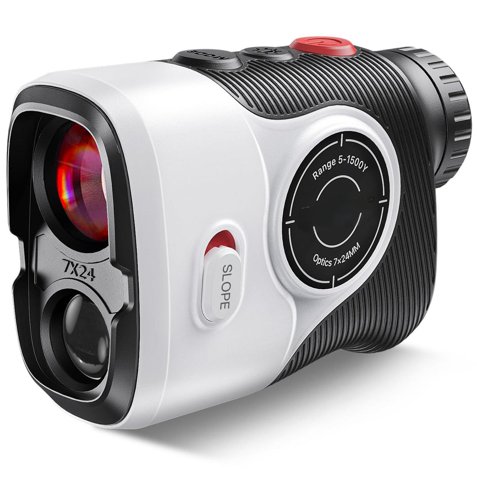 Golf Laser Rangefinder with Slope -7X Magnification, Magnet Stripe, 85% Transmission Lens for Golfing/Hunting