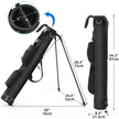 Lightweight Golf Stand Bag - Portable with Insulated Cooler Pocket & Auto-Fold Stand, Ideal for Driving Range