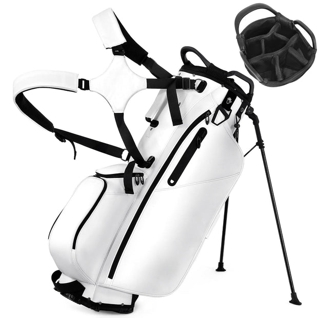 7-Way Full-Length Dividers Golf Bag, 900D Weather-Resistant Fabric & Cooler Pockets