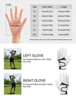 Men & Women’s Golf Glove - Premium Cabretta Leather (Soft Touch), Breathable Mesh, Non-Slip Palm Lift Grip