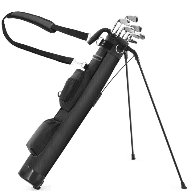 Lightweight Golf Stand Bag - Portable with Insulated Cooler Pocket & Auto-Fold Stand, Ideal for Driving Range